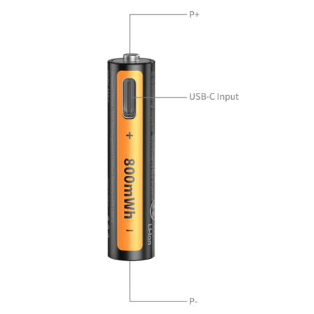 SmallRig 5769 - zestaw, 4x bateria/akumulator AAA z portem USB-C